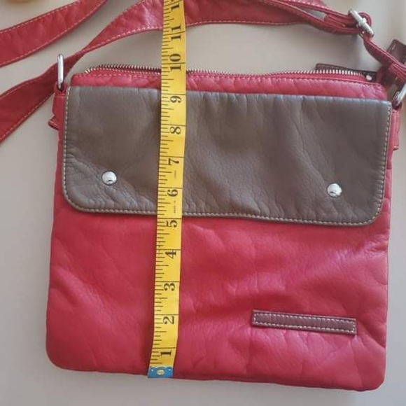 Brand new without tags red & brown crossbody purse - Picture 9 of 9